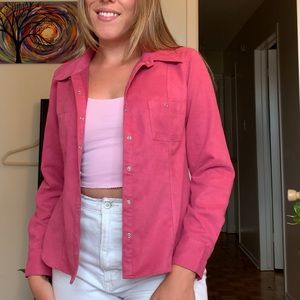 Suede Pink Blazer Jacket